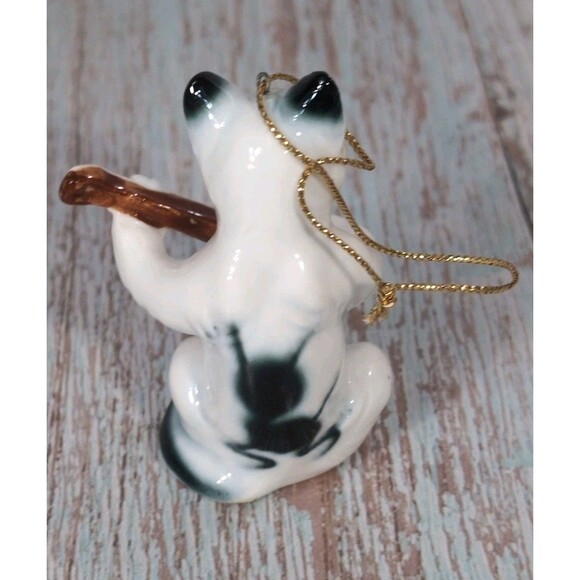 Vintage Porcelain Cat Orchestra Band 5 Miniature Figurines Ornaments Bone China - Picture 16 of 17